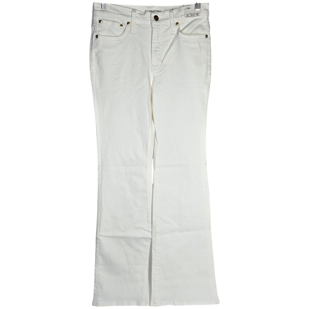 J. Crew Petite bootcut jean White Denim CH690 P26 NWT 03 Cotton Blend